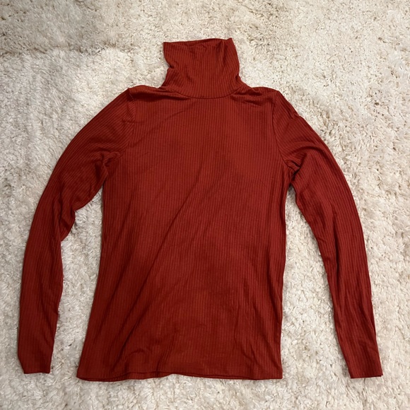 Madewell Turtle Neck Dusty Orange Size M - Picture 1 of 4